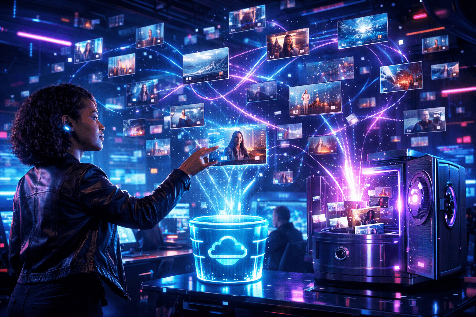 Corporate marketing unlocking S3 archive video content